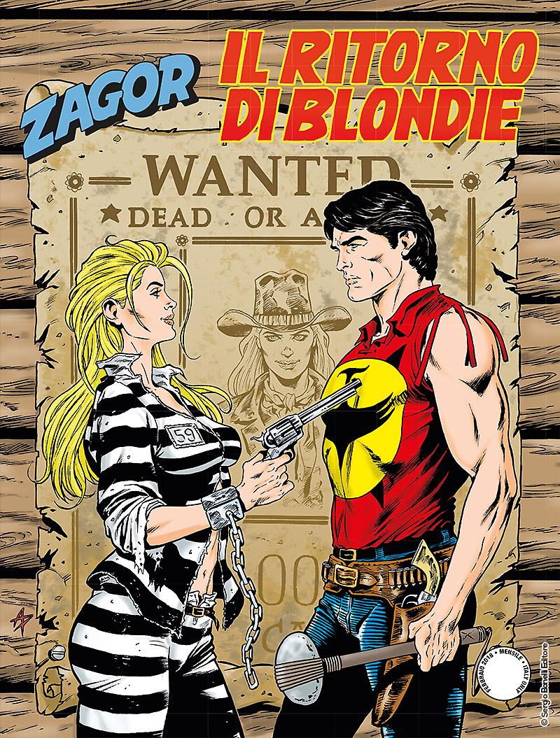 Il ritorno di Blondie - Zagor 631 cover