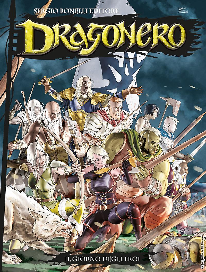 Il giorno degli eroi - Dragonero 62 cover