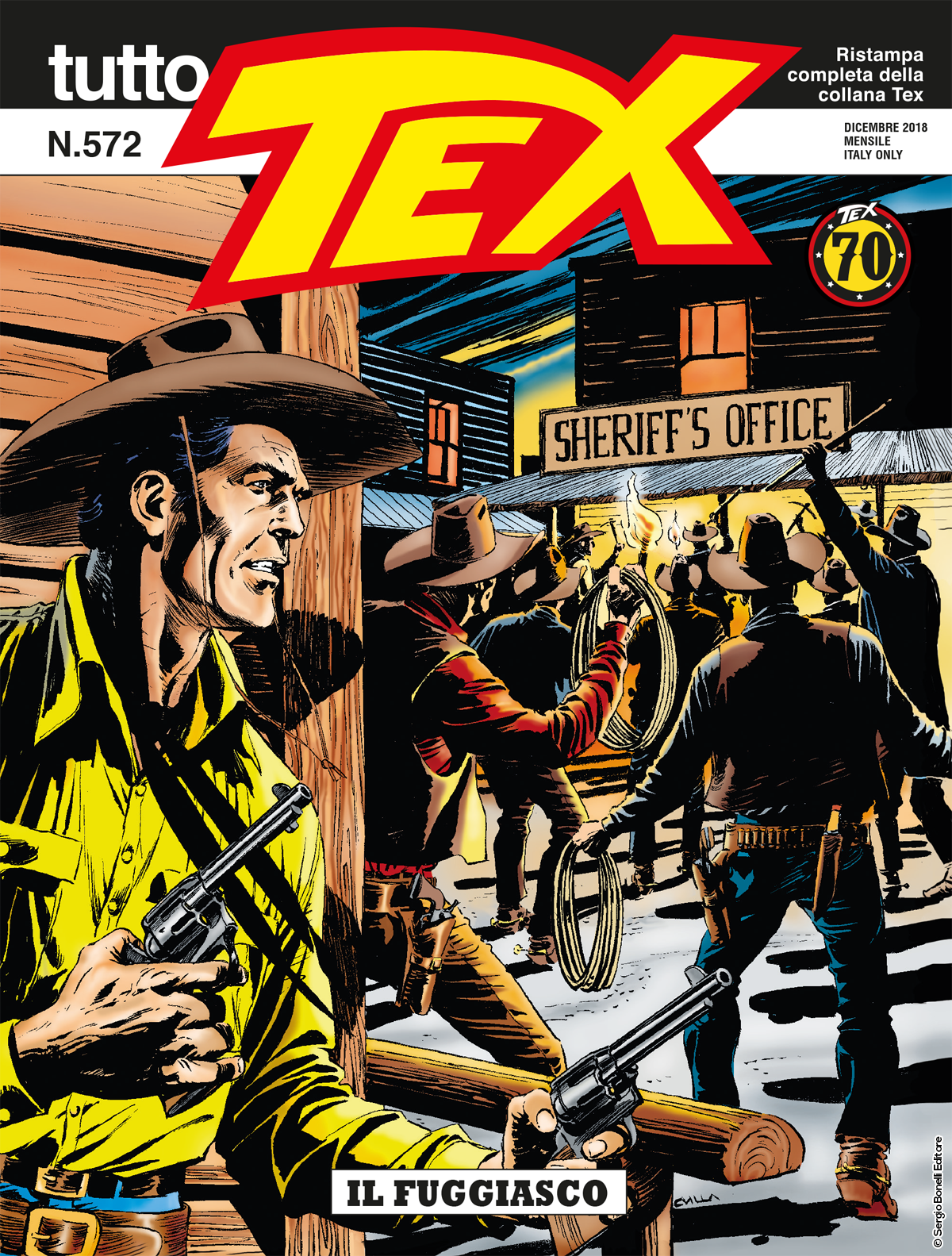 Il fuggiasco - Tutto Tex 572 cover