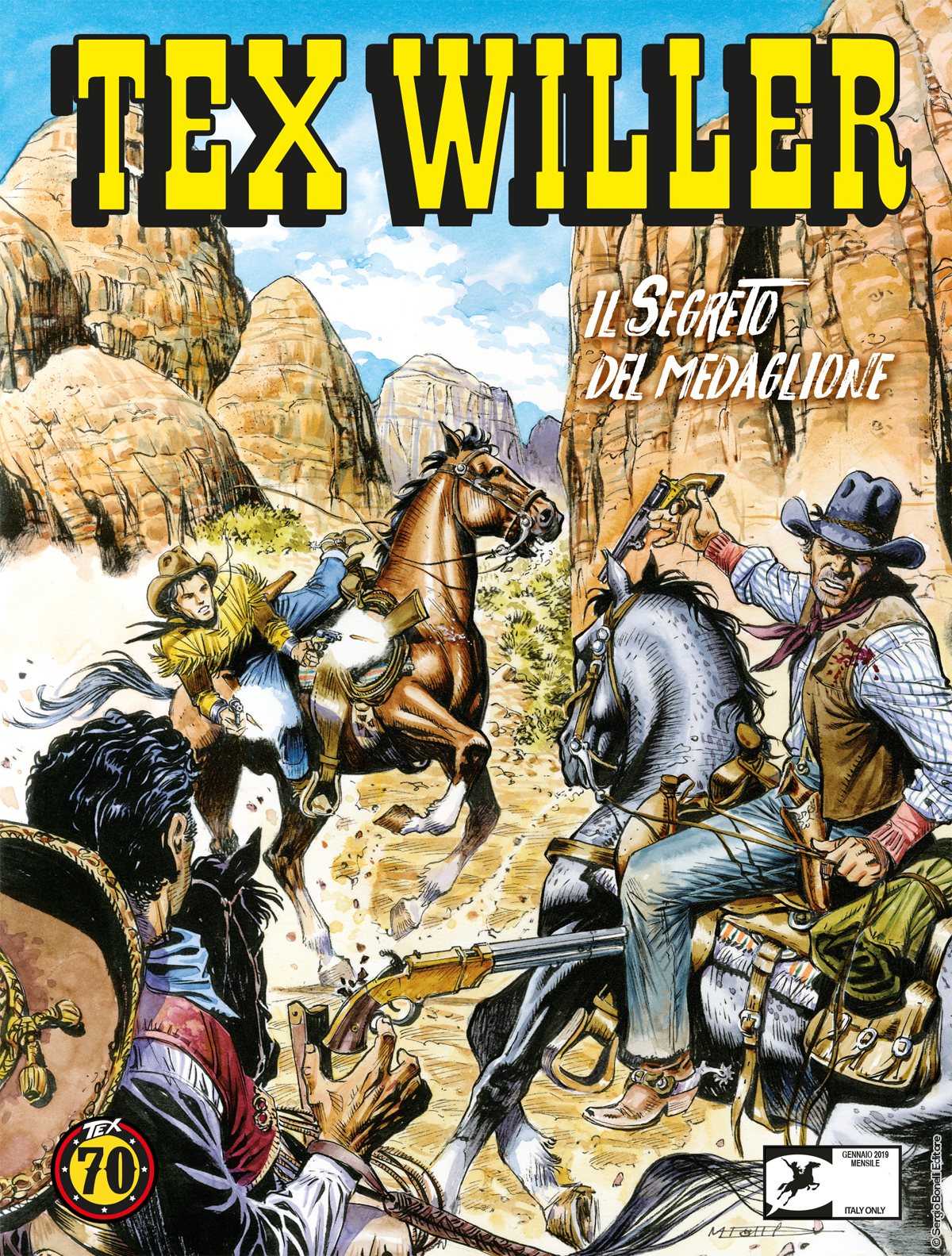 Il segreto del medaglione - Tex Willer 03 cover