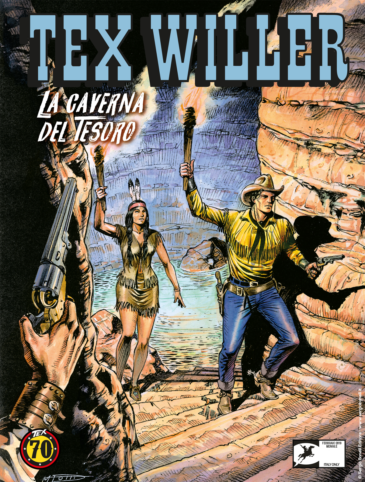La caverna del tesoro - Tex Willer 4 cover