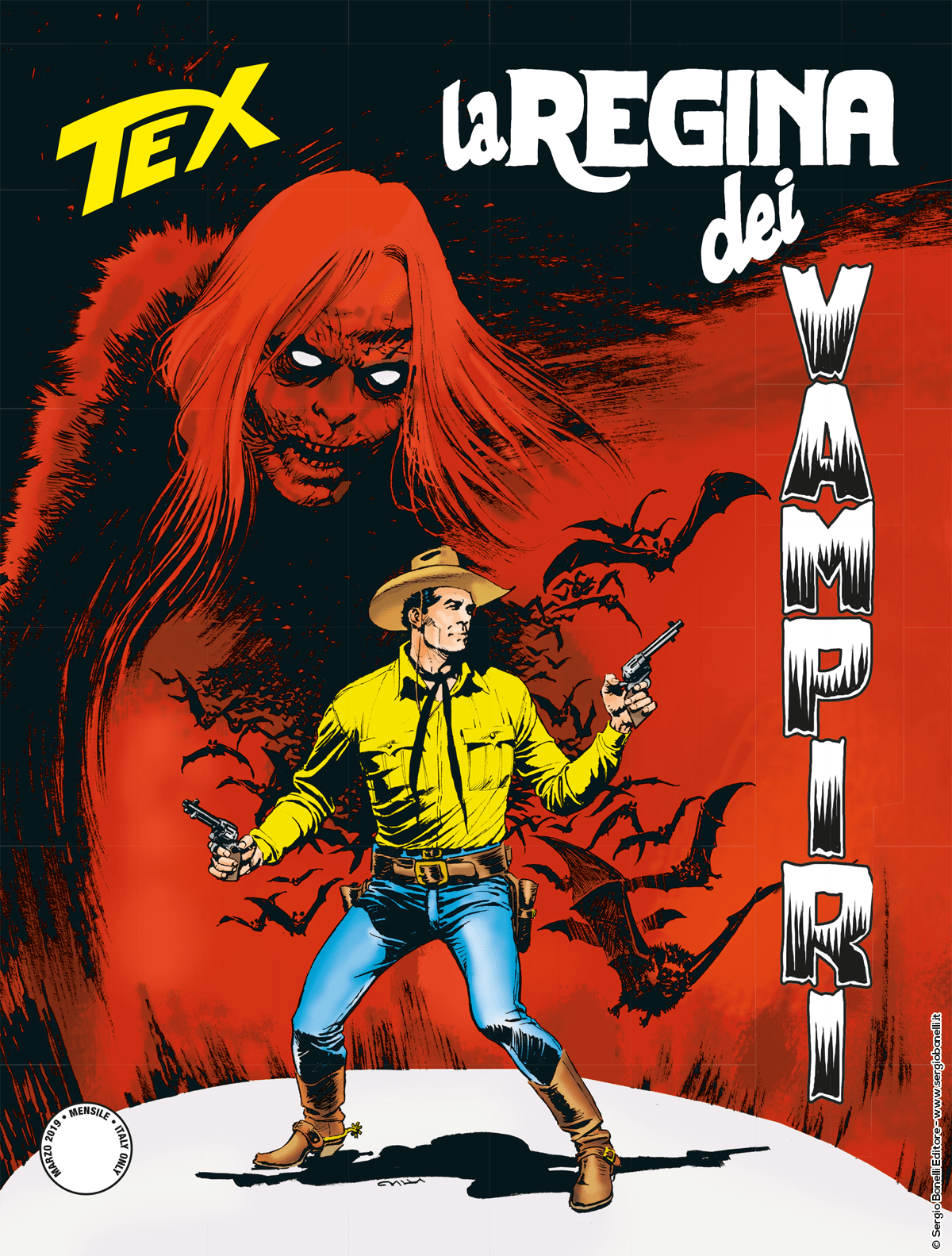 La regina dei vampiri - Tex 701 cover
