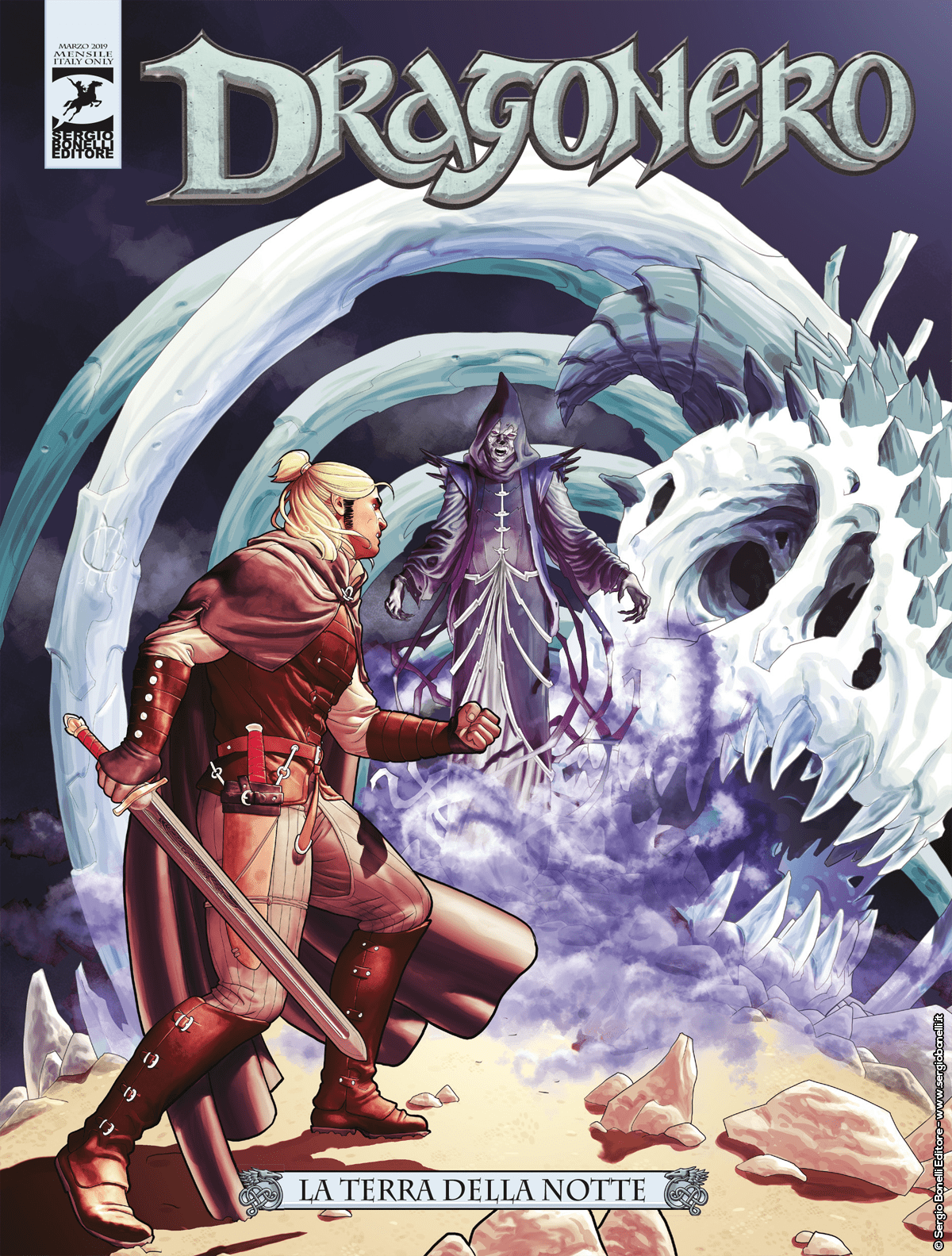 La terra della notte - Dragonero 70 cover
