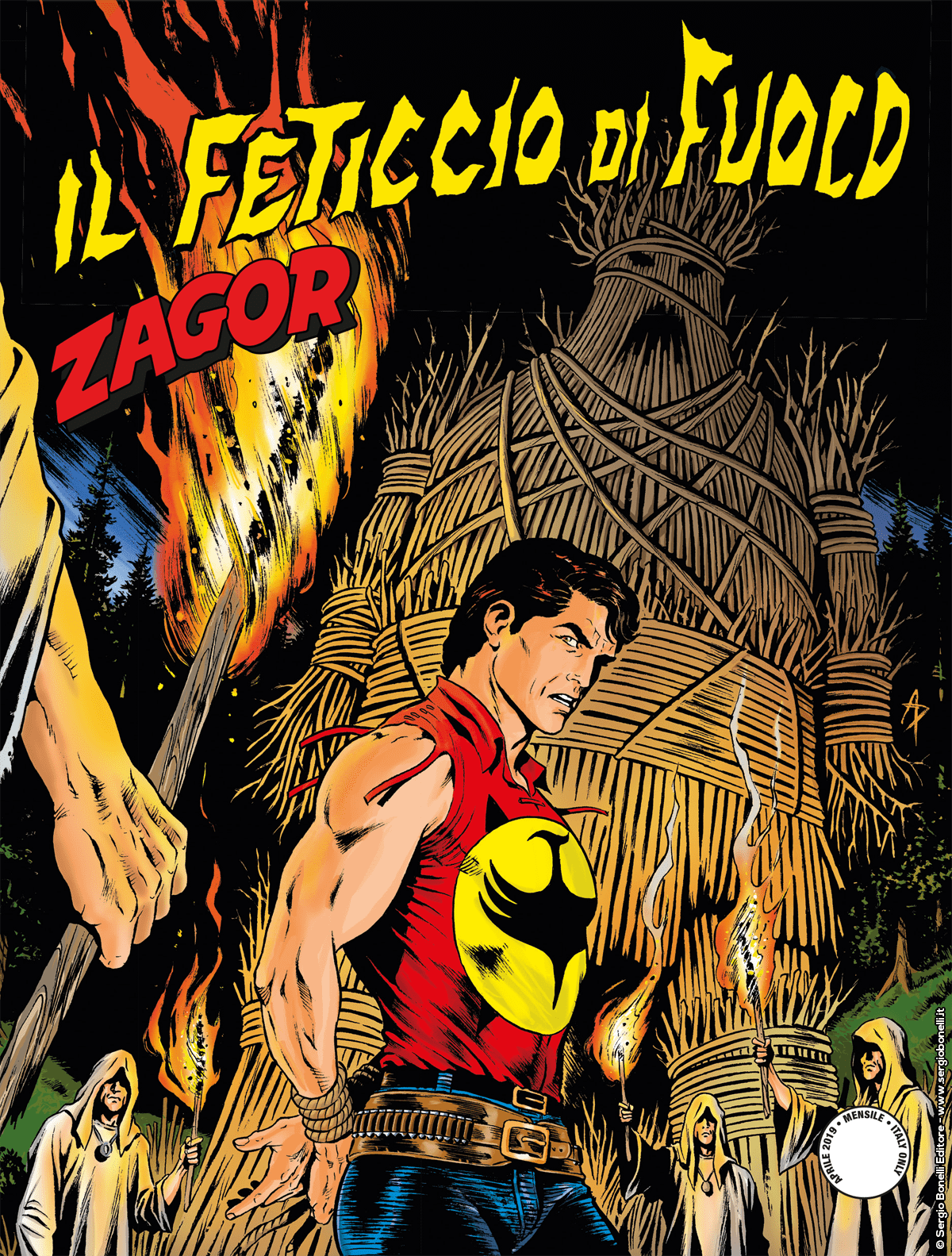 Il feticcio di fuoco - Zagor 645 cover