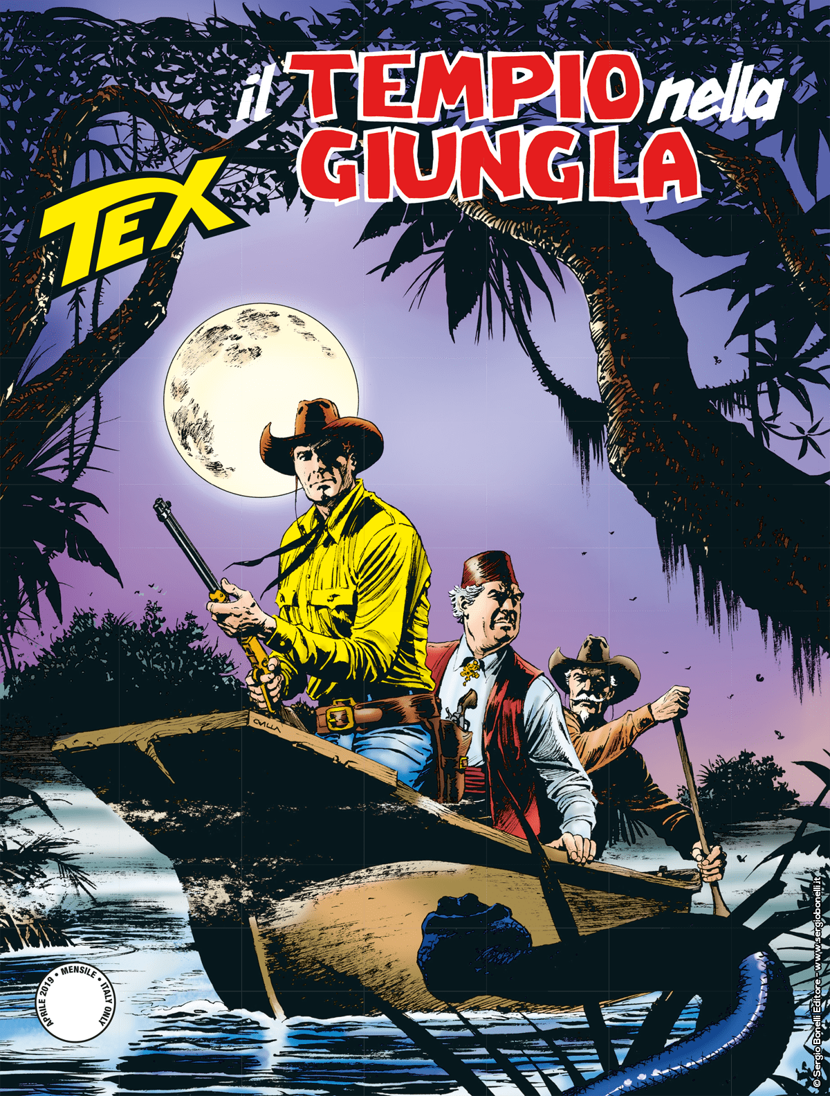 Il tempio nella giungla - Tex 702 cover