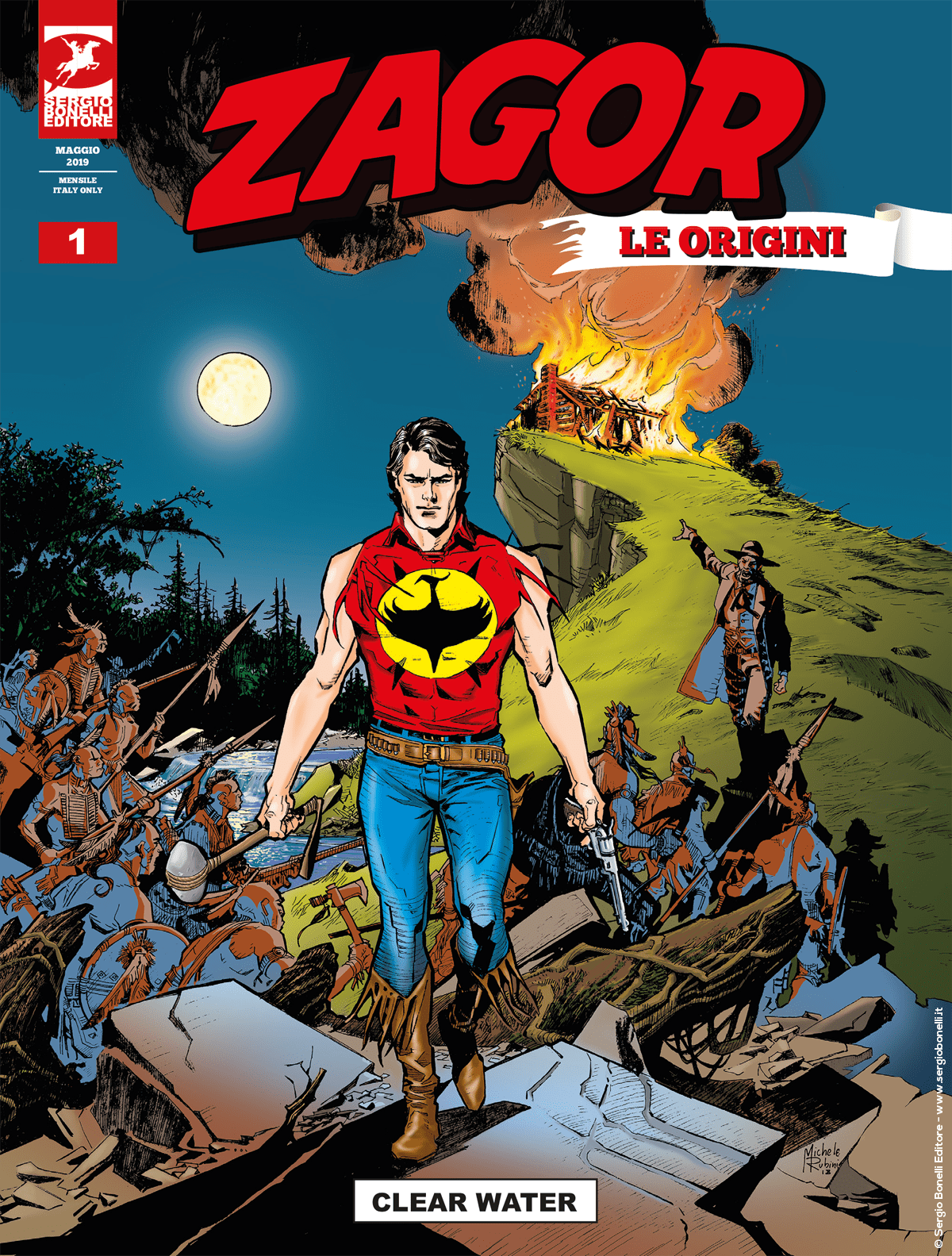 Clear Water - Zagor Le Origini 01 cover