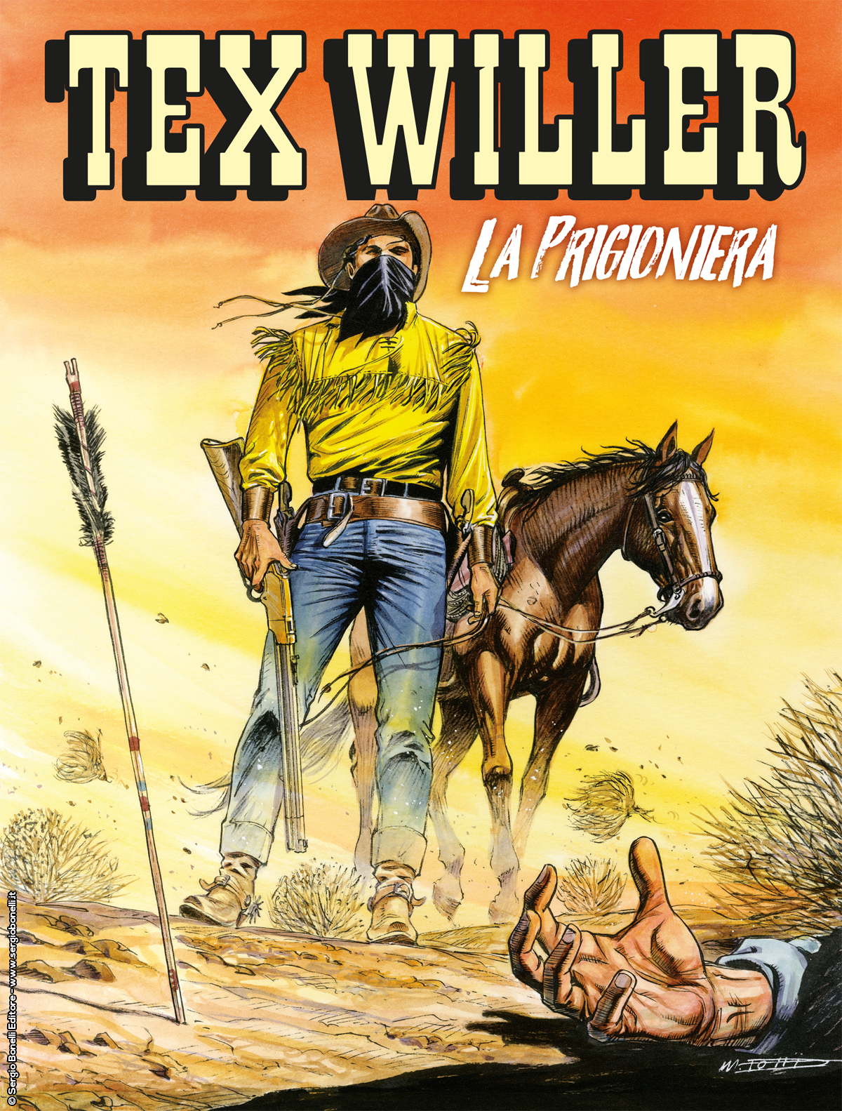 La prigioniera - Tex Willer 08 cover