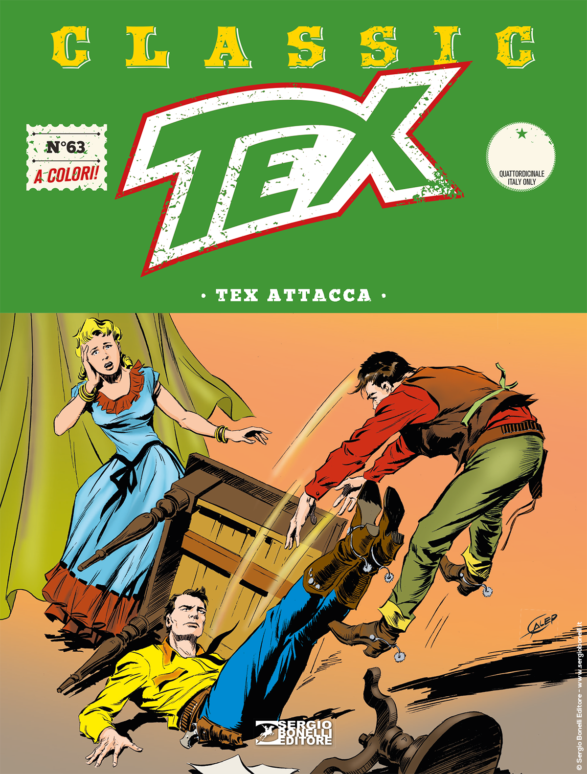 Tex attacca - Tex Classic 63 cover