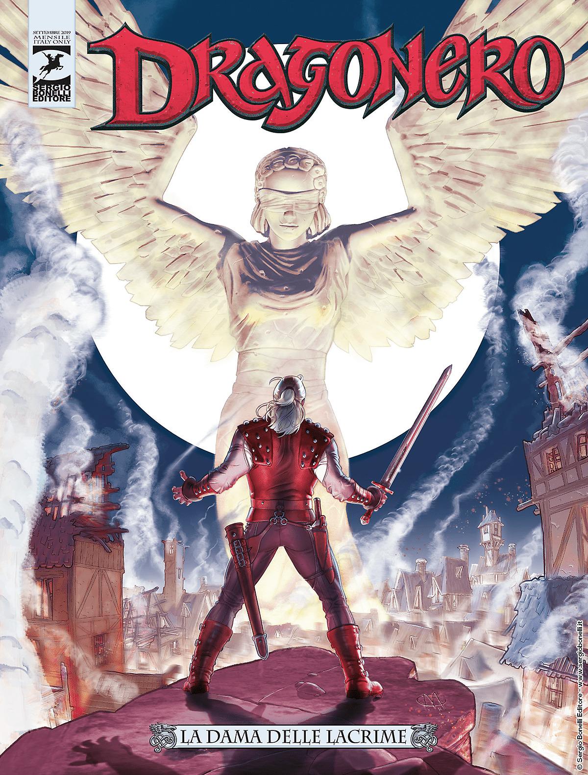 La Dama delle Lacrime - Dragonero 76 cover