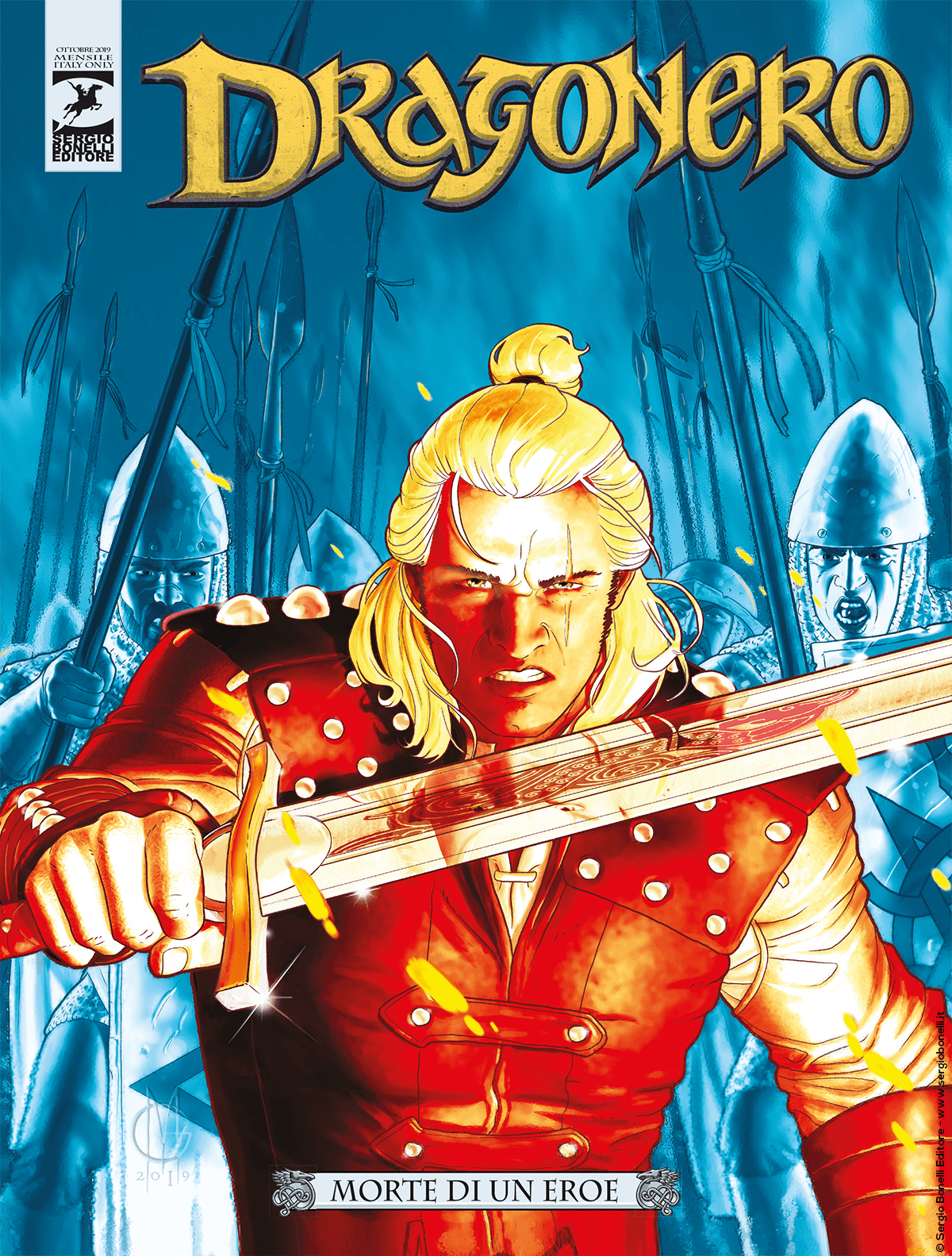 Morte di un eroe - Dragonero 77 cover