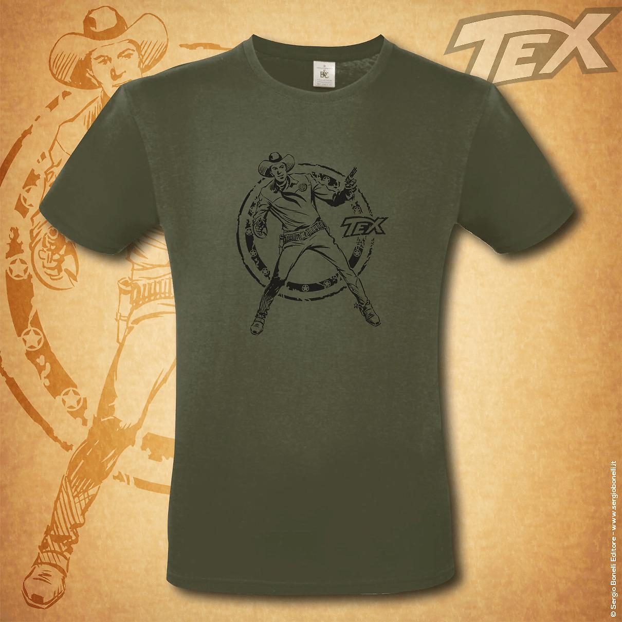 T-shirt Tex Ranger - Verde militare