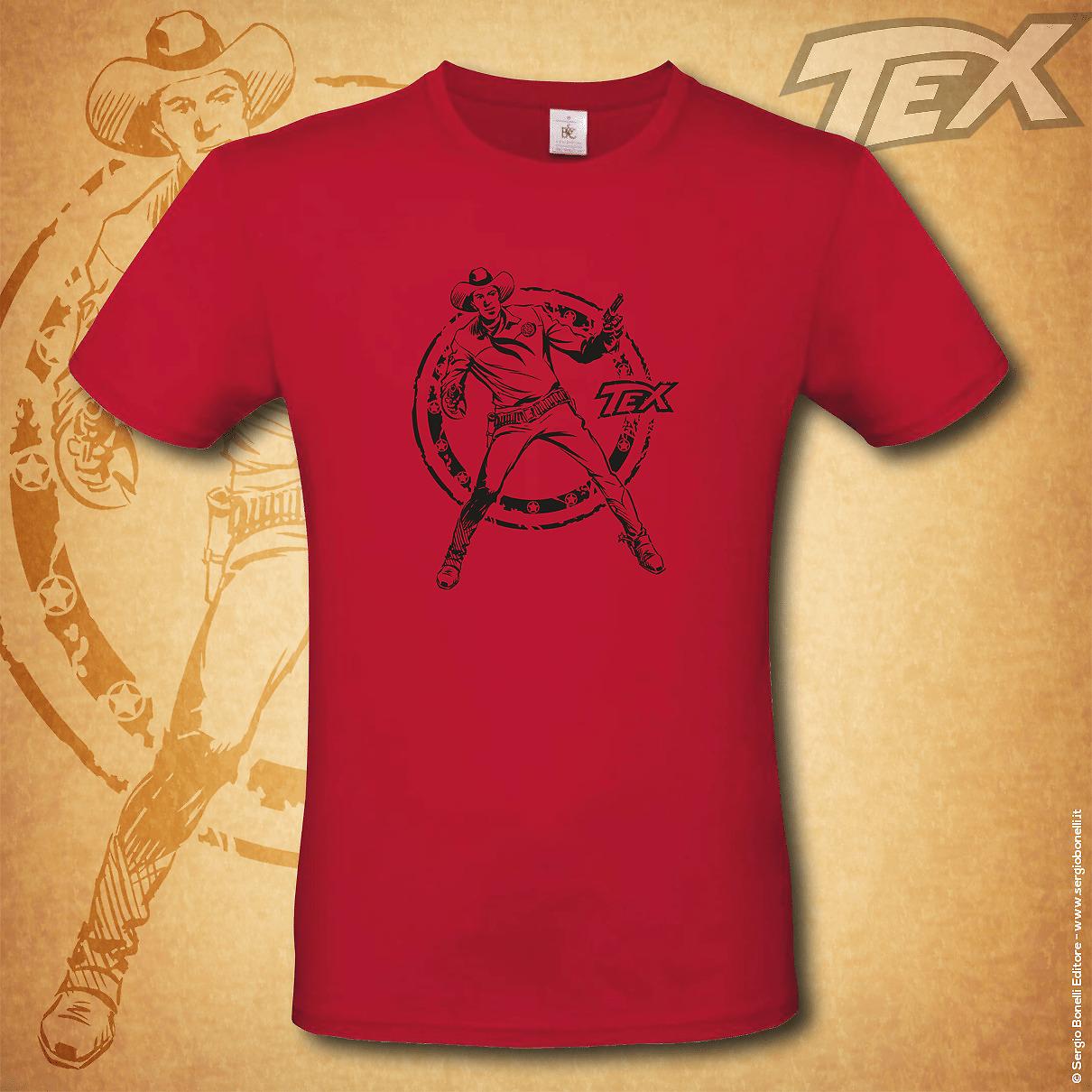 T-shirt Tex Ranger - Rossa