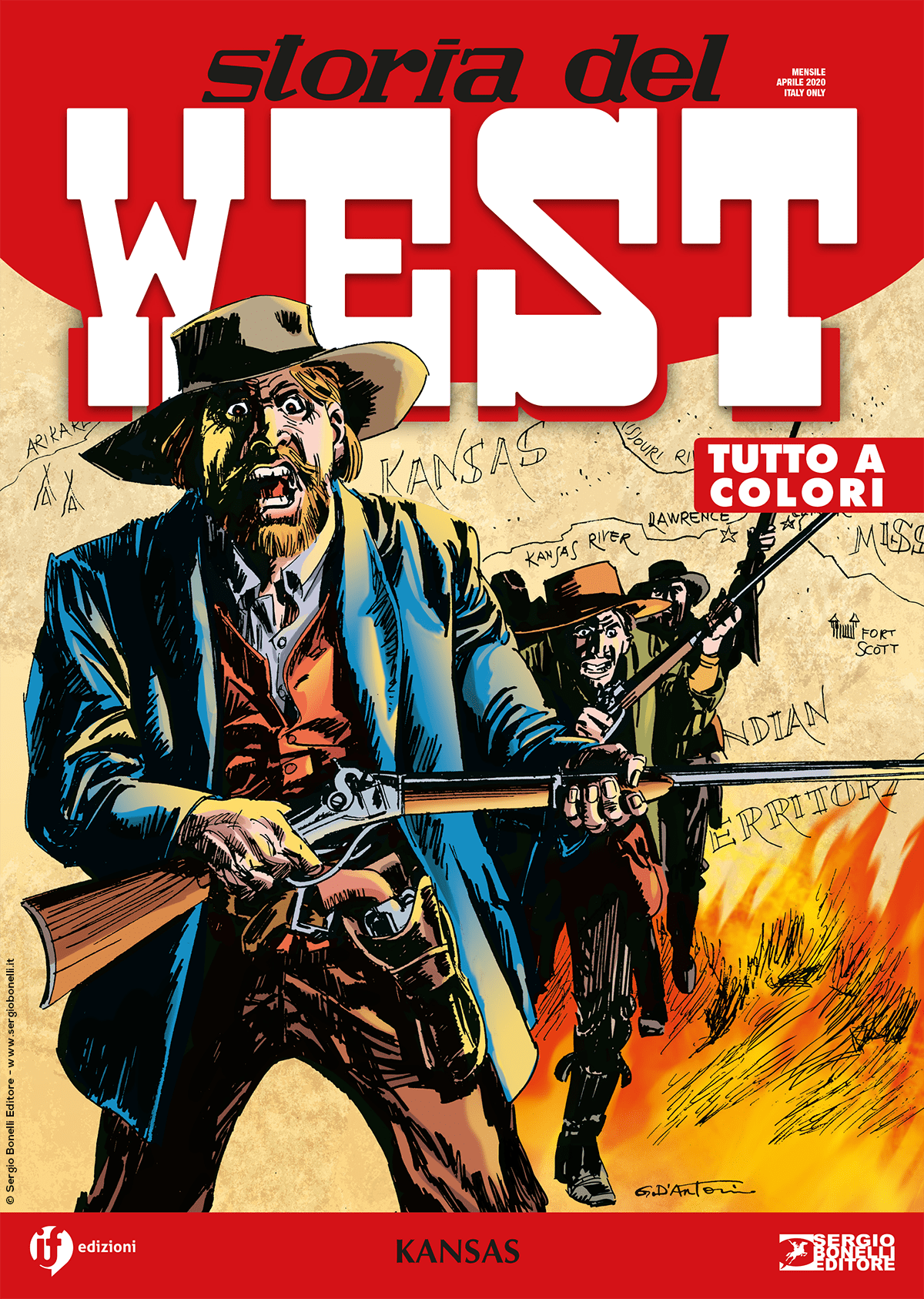 Kansas - Storia del West 13 cover