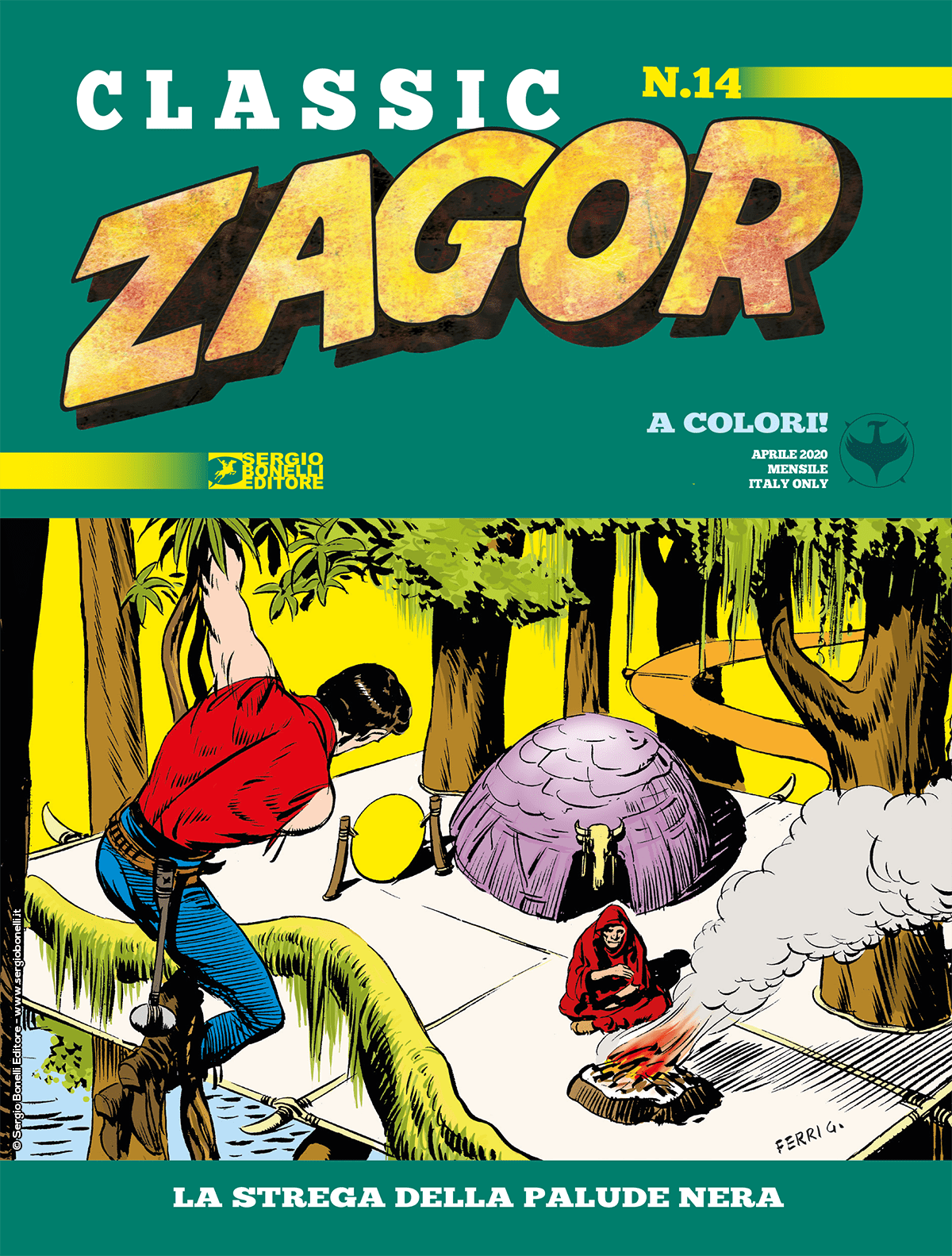 La strega della Palude Nera - Zagor Classic 14 cover