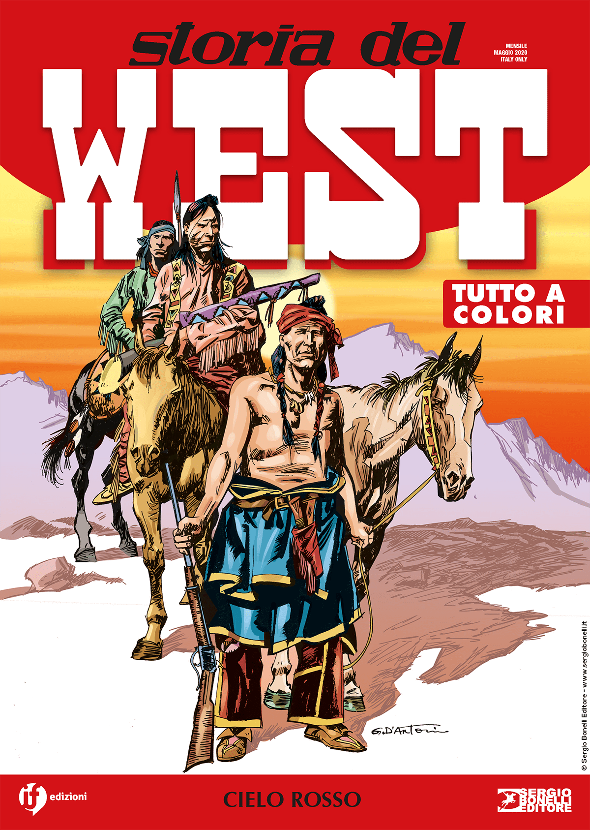 Cielo rosso - Storia del West 14 cover