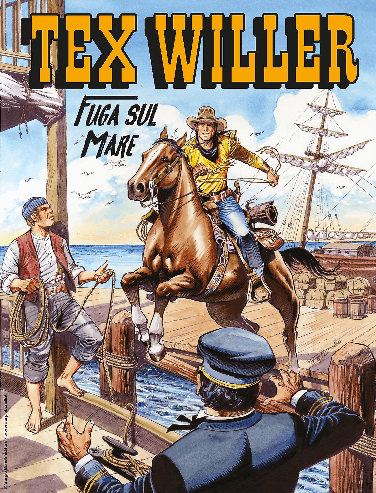 Fuga sul mare - Tex Willer 19 cover