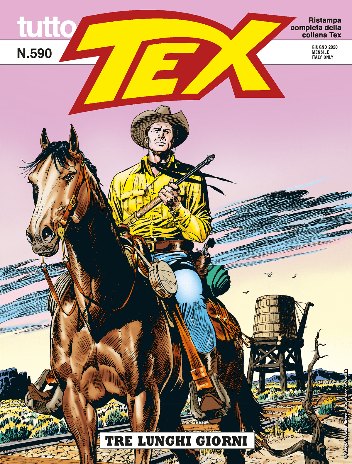 Tre lunghi giorni - Tutto Tex 590 cover