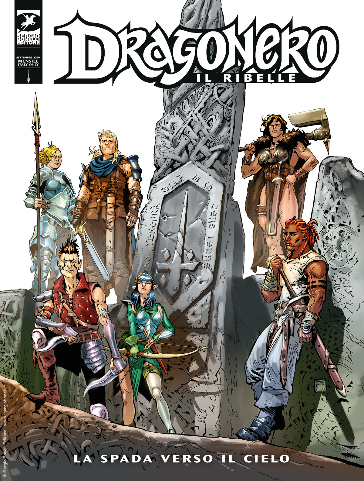 La spada verso il cielo - Dragonero Il ribelle 11 cover