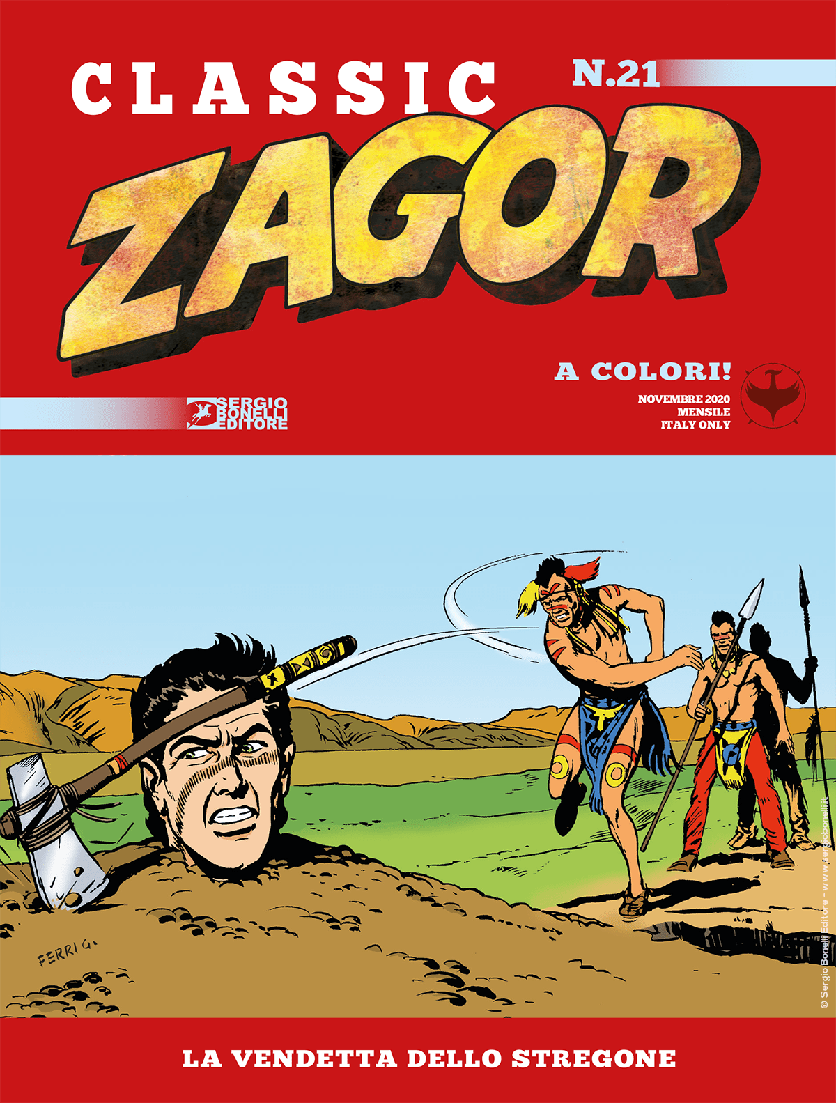 La vendetta dello stregone - Zagor Classic 21 cover