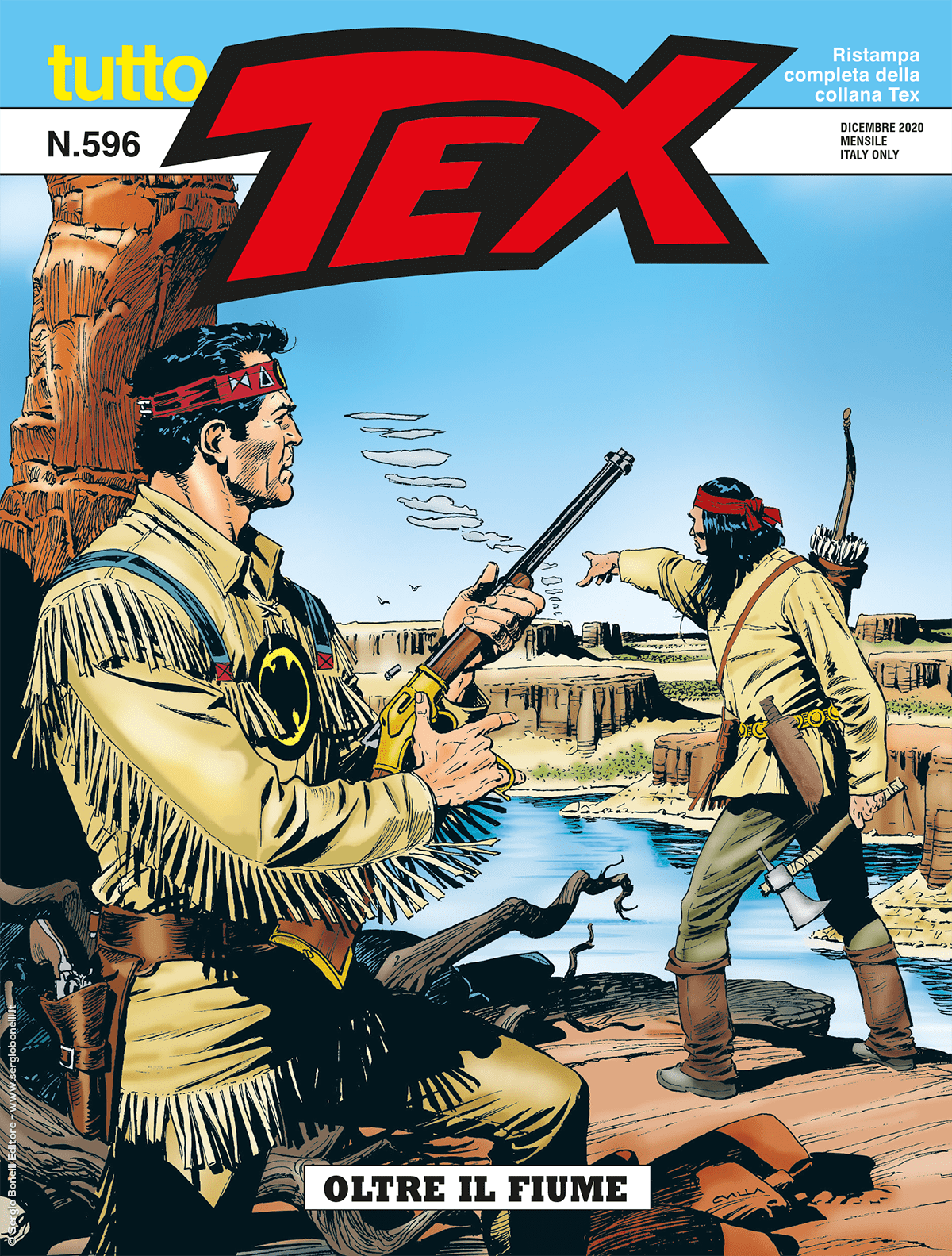Oltre il fiume - Tutto Tex 596 cover