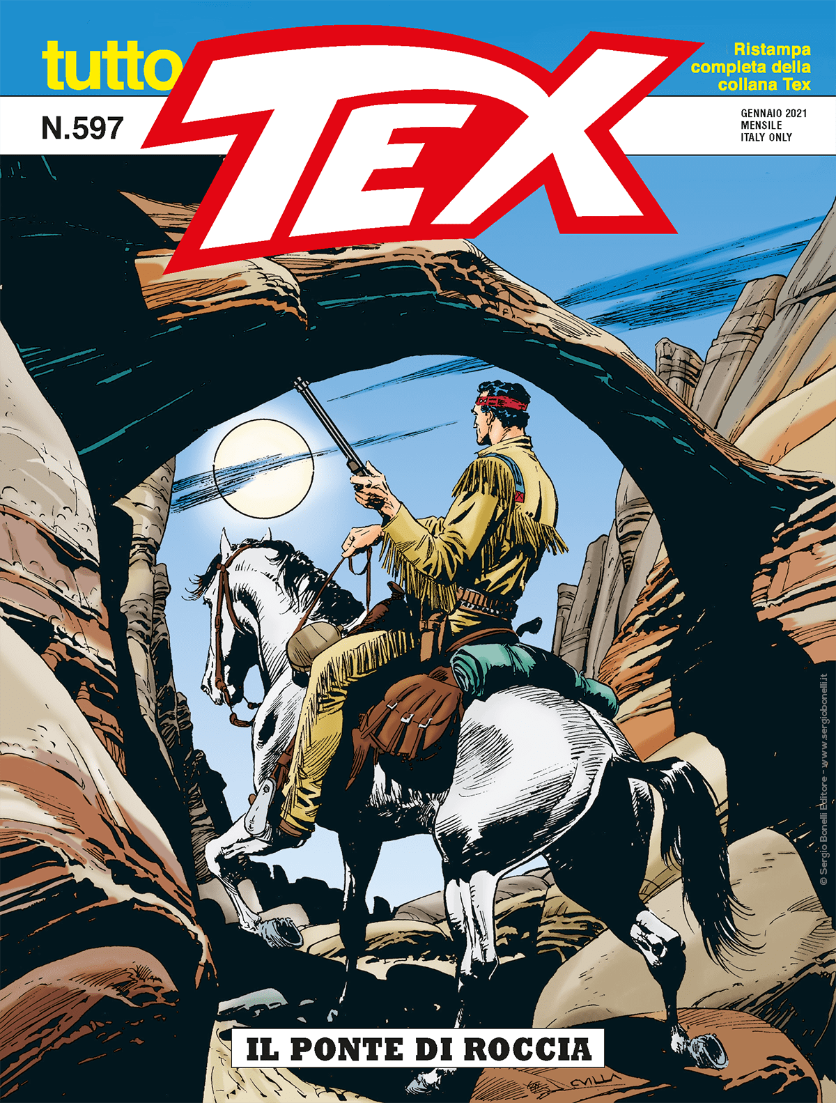 Il ponte di roccia - Tutto Tex 597 cover