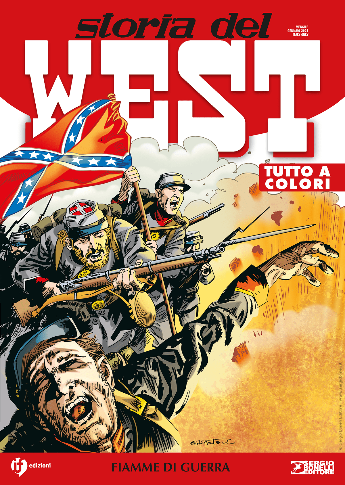 Fiamme di guerra - Storia del West 22 cover