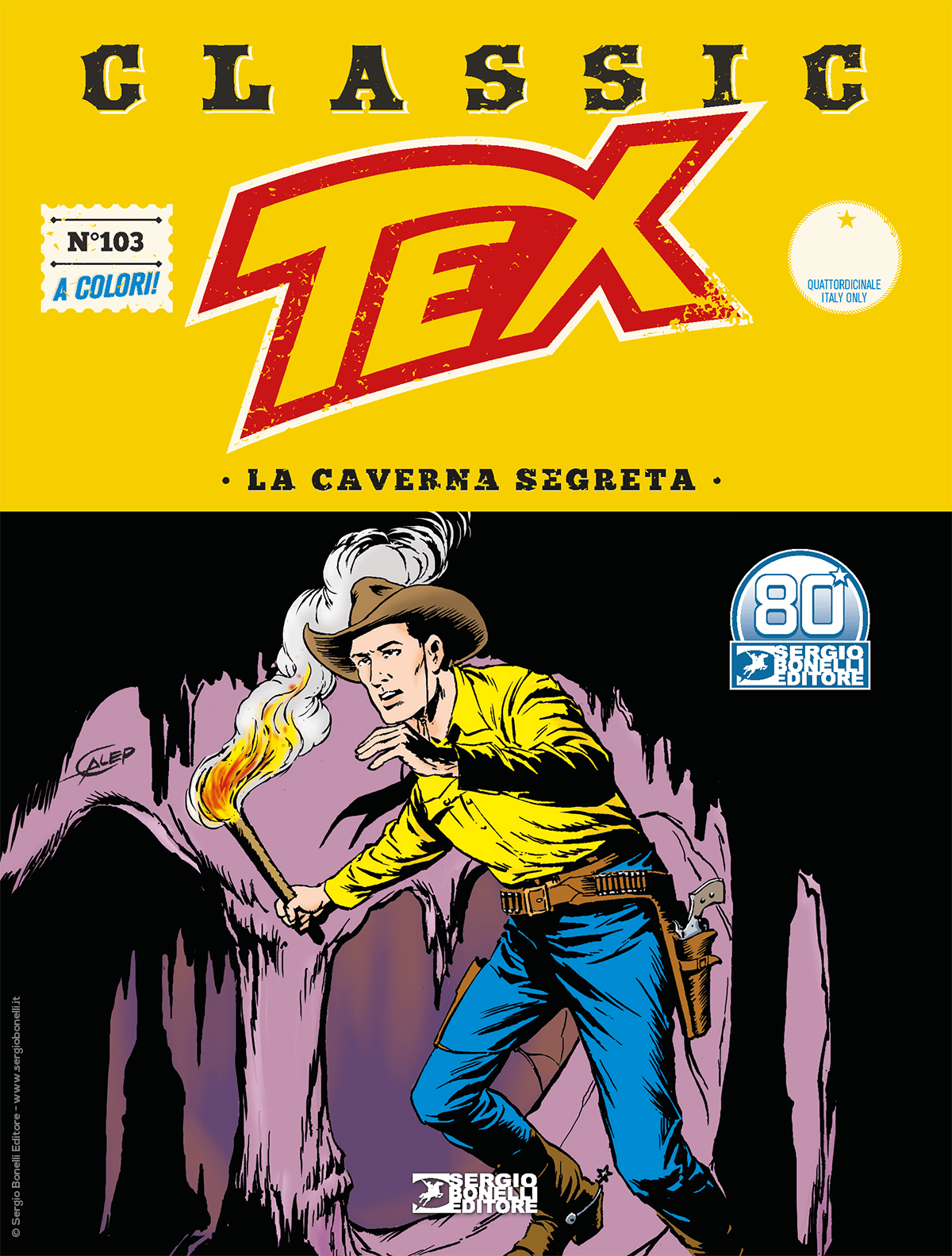 La caverna segreta - Tex Classic 103 cover