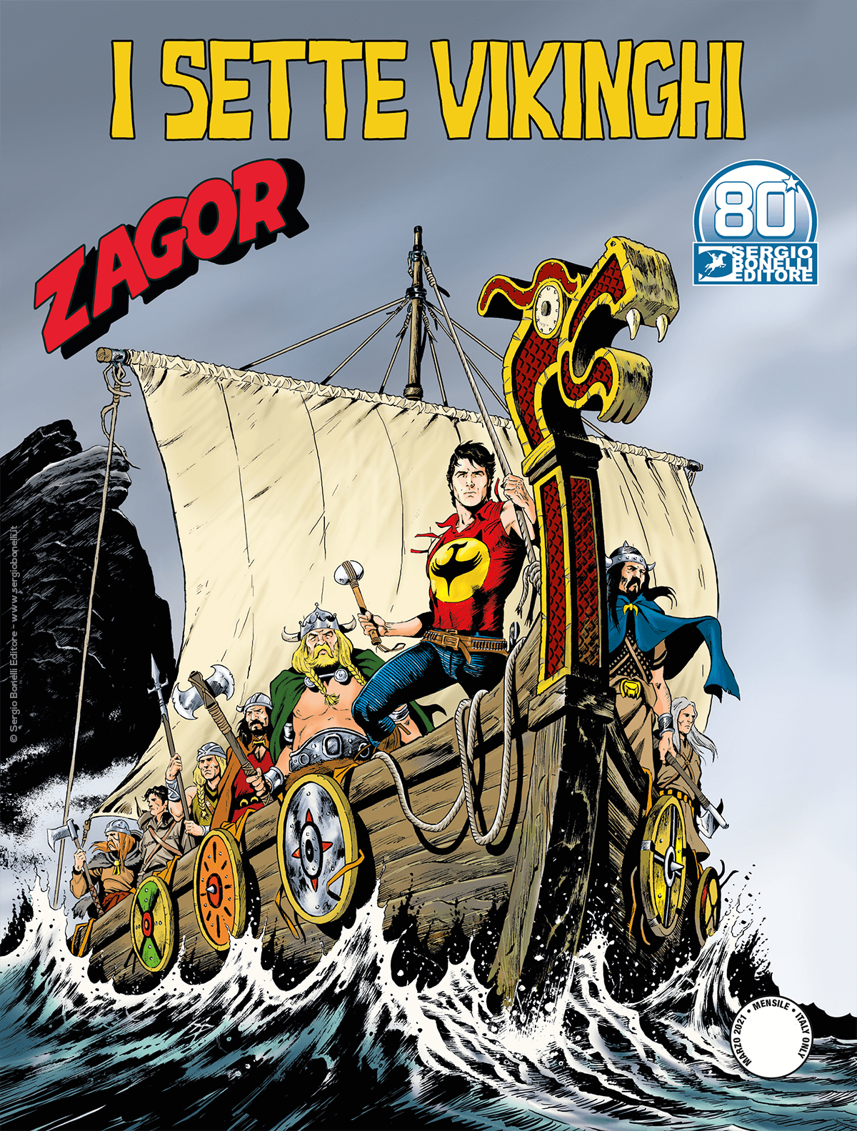 I sette vikinghi - Zagor 668 cover