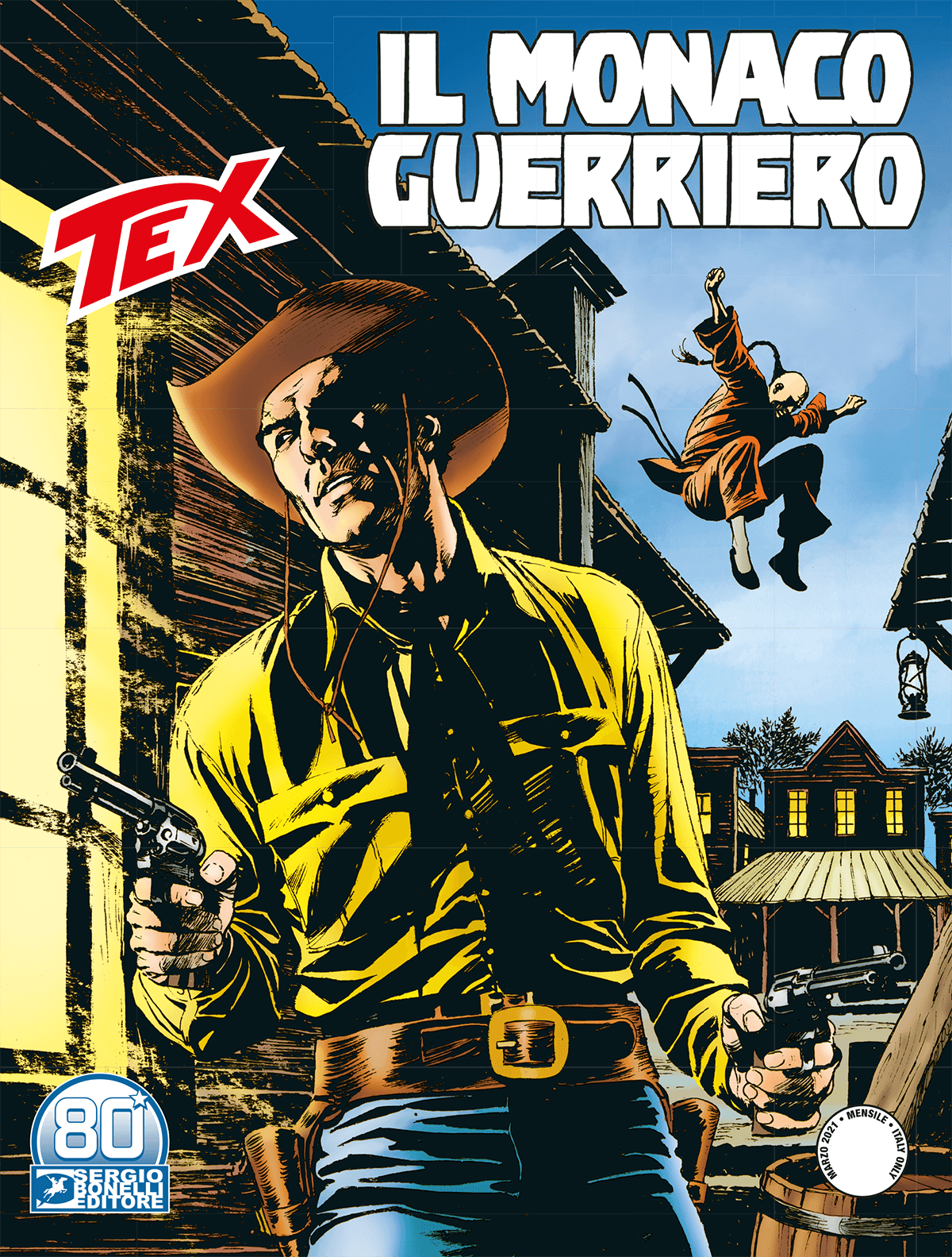 Il monaco guerriero - Tex 725 cover
