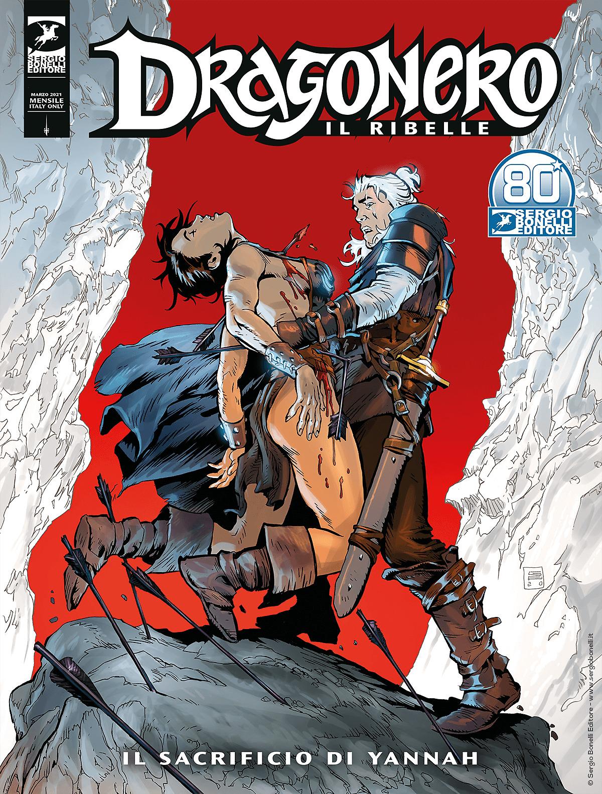 Il sacrificio di Yannah - Dragonero Il Ribelle 17 cover