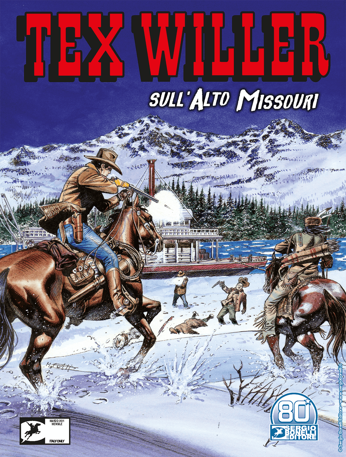 Sull'Alto Missouri - Tex Willer 29 cover