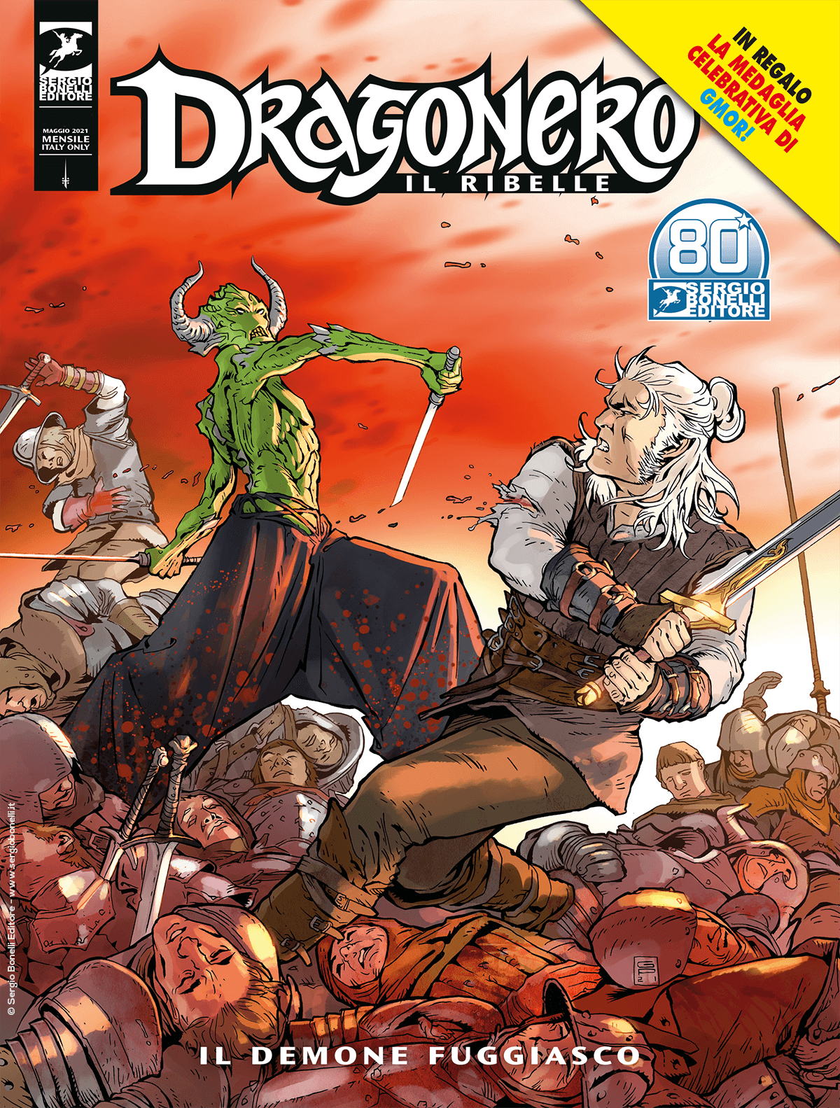 Il demone fuggiasco - Dragonero Il Ribelle 19 cover