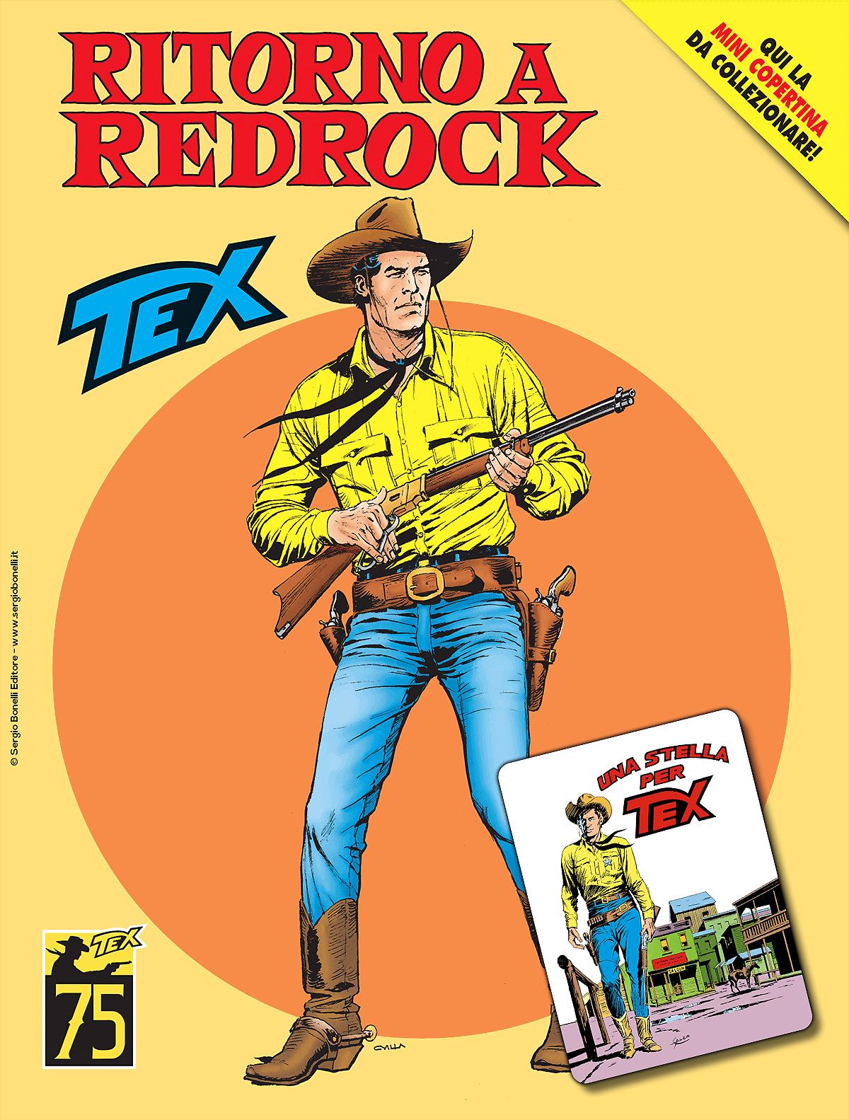 Ritorno a Redrock - Tex 750 mini copertina Tex 181