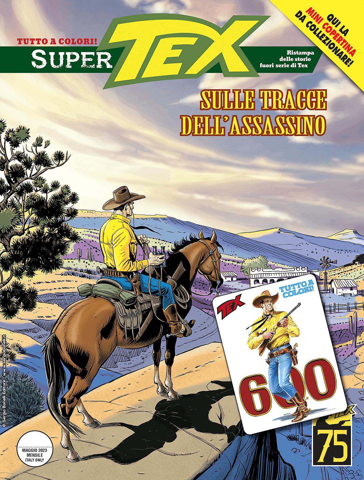 Sulle tracce dell’assassino – Supertex 19 – mini copertina Tex 600