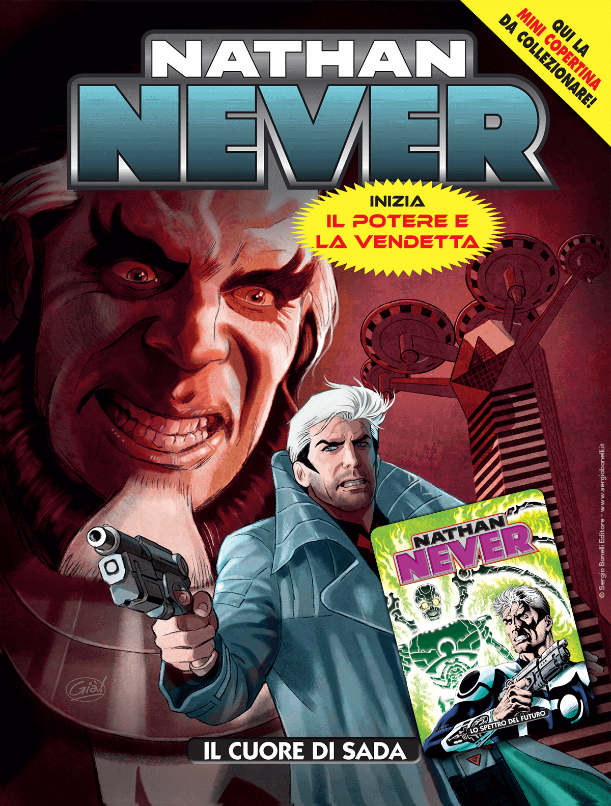 Il cuore di Sada – Nathan Never 384 – Mini copertina Nathan Never 263