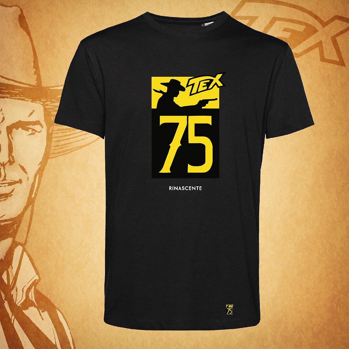 TSHIRT TEX LOGO 75  NERO
