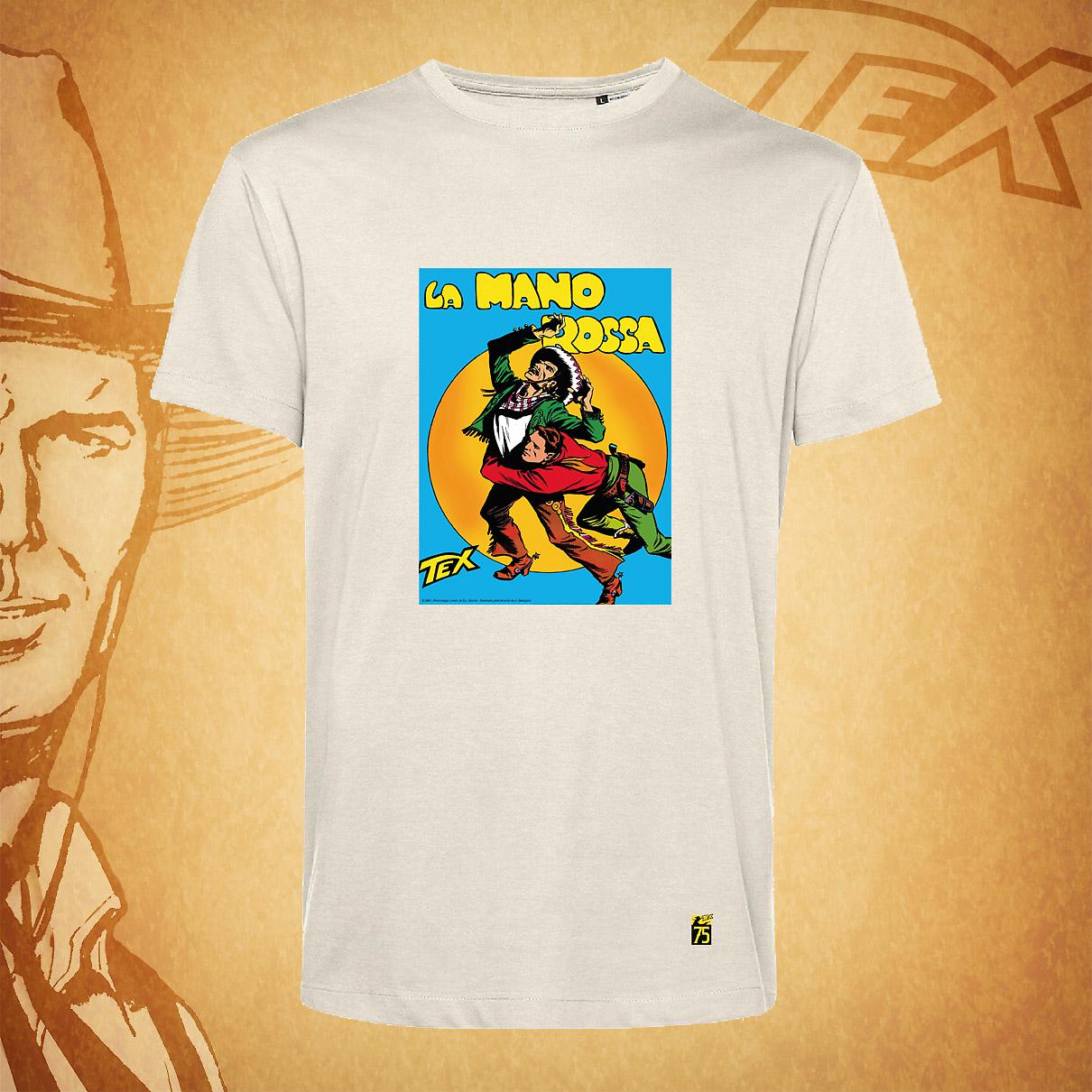 T-shirt Tex La mano rossa - Bianca