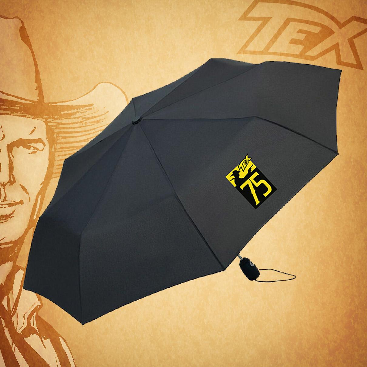 OMBRELLO TEX LOGO 75-NERO