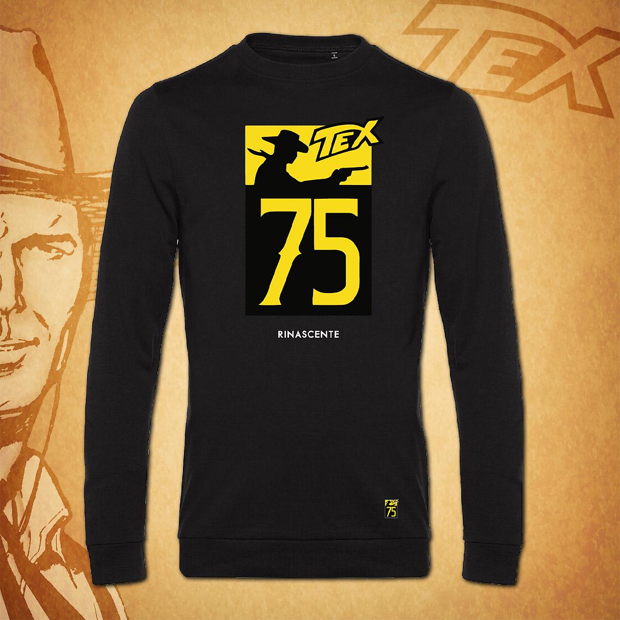FELPA GIRO TEX LOGO 75-NERO