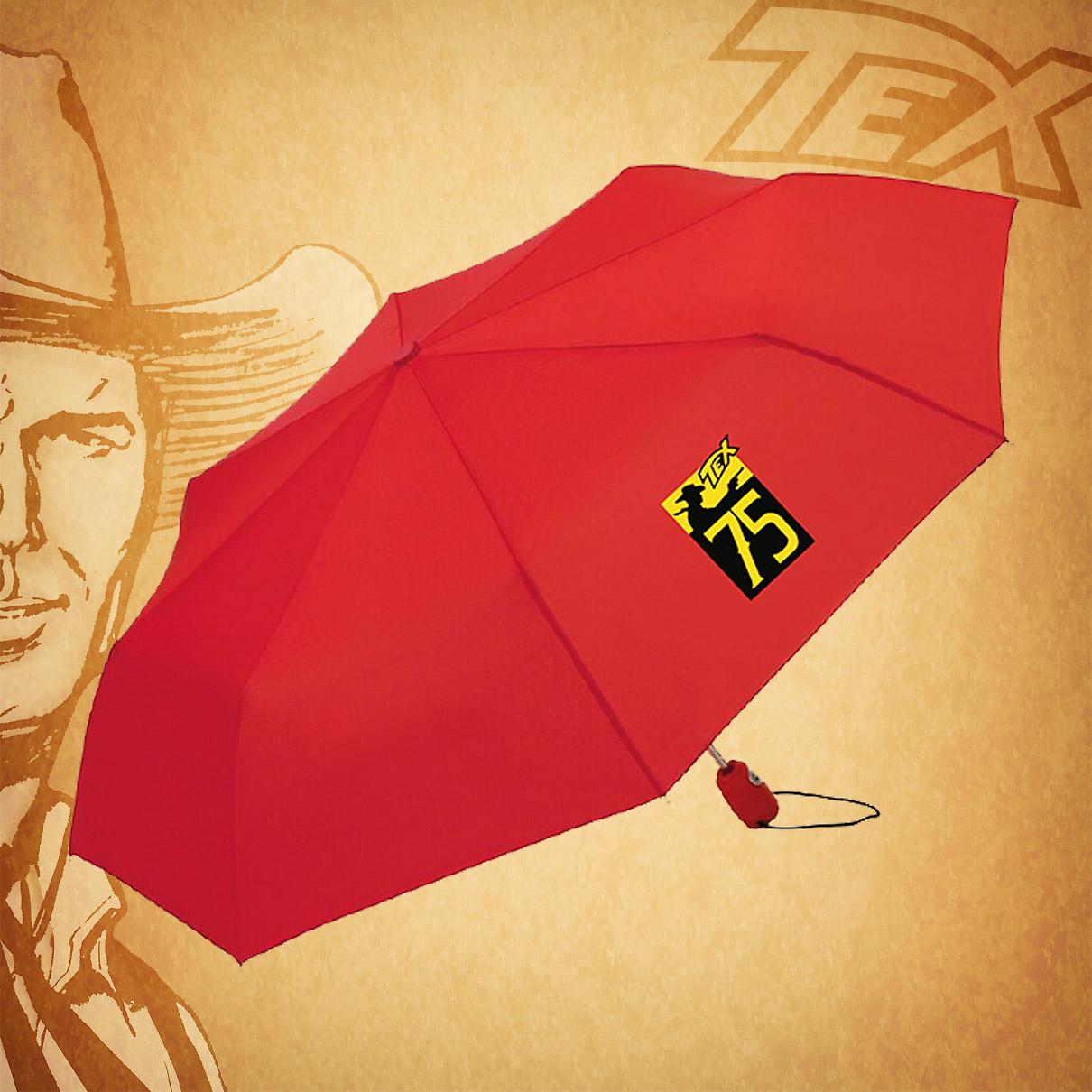 OMBRELLO TEX LOGO 75-ROSSO