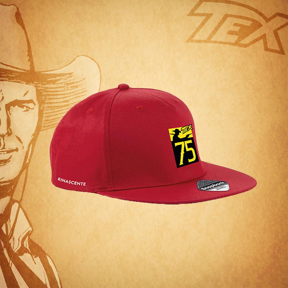 CAPPELLINO TEX LOGO 75-ROSSO