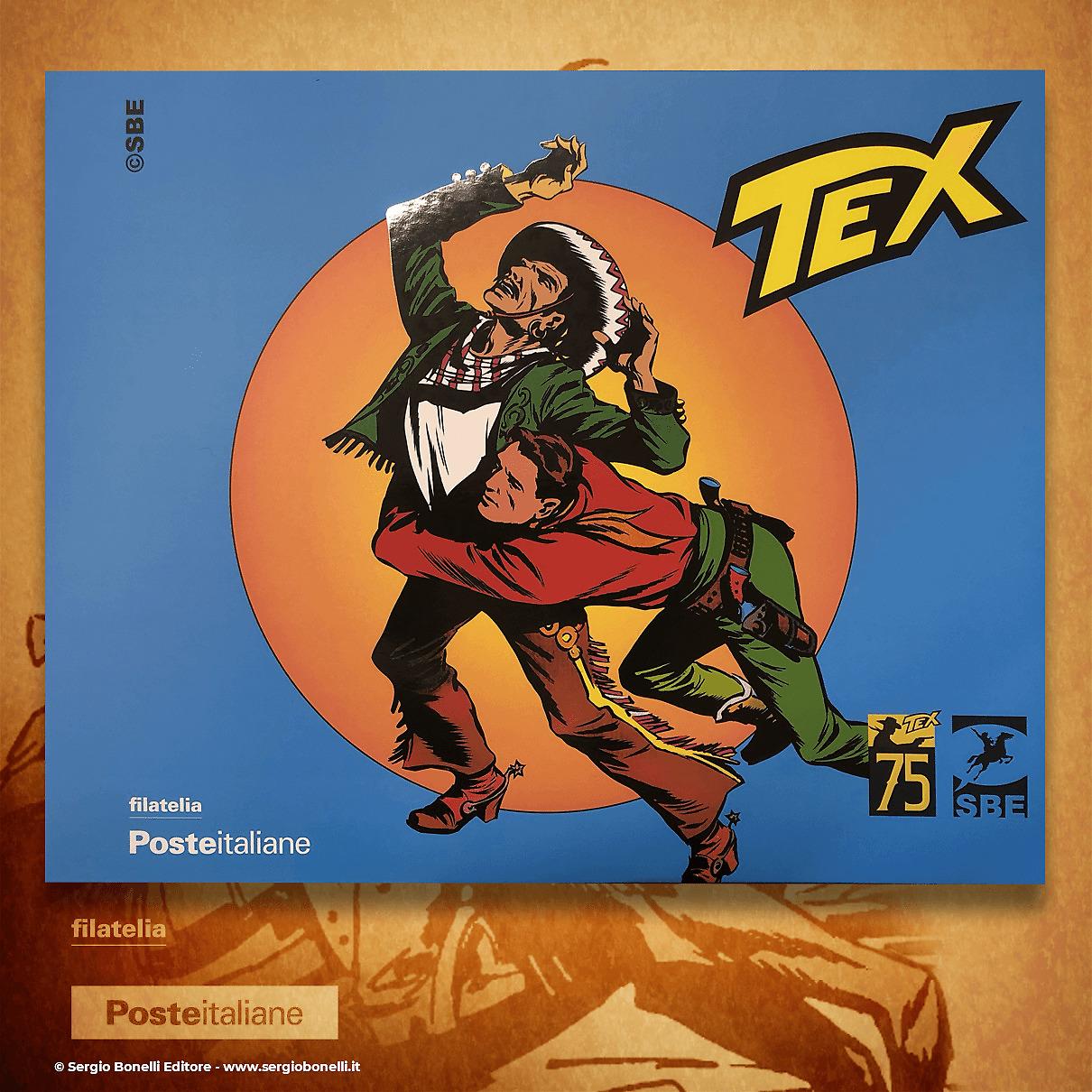 CARTELLA FILATELICA - TEX 75 - A3