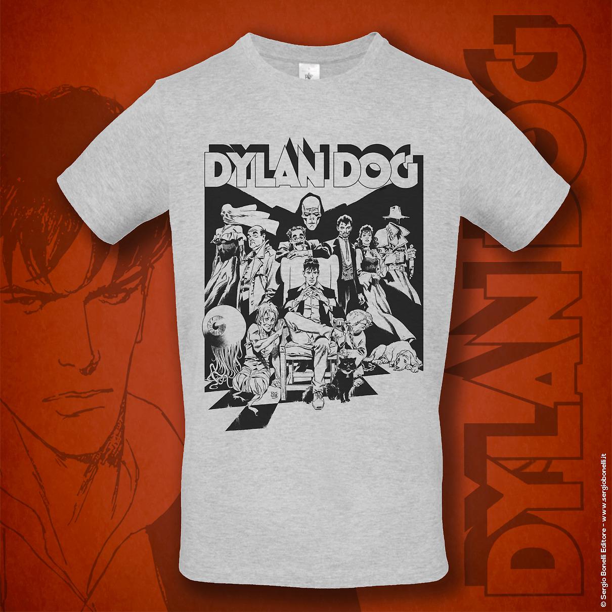 T-shirt Dylan Dog Nuovo frontespizio - Grigio