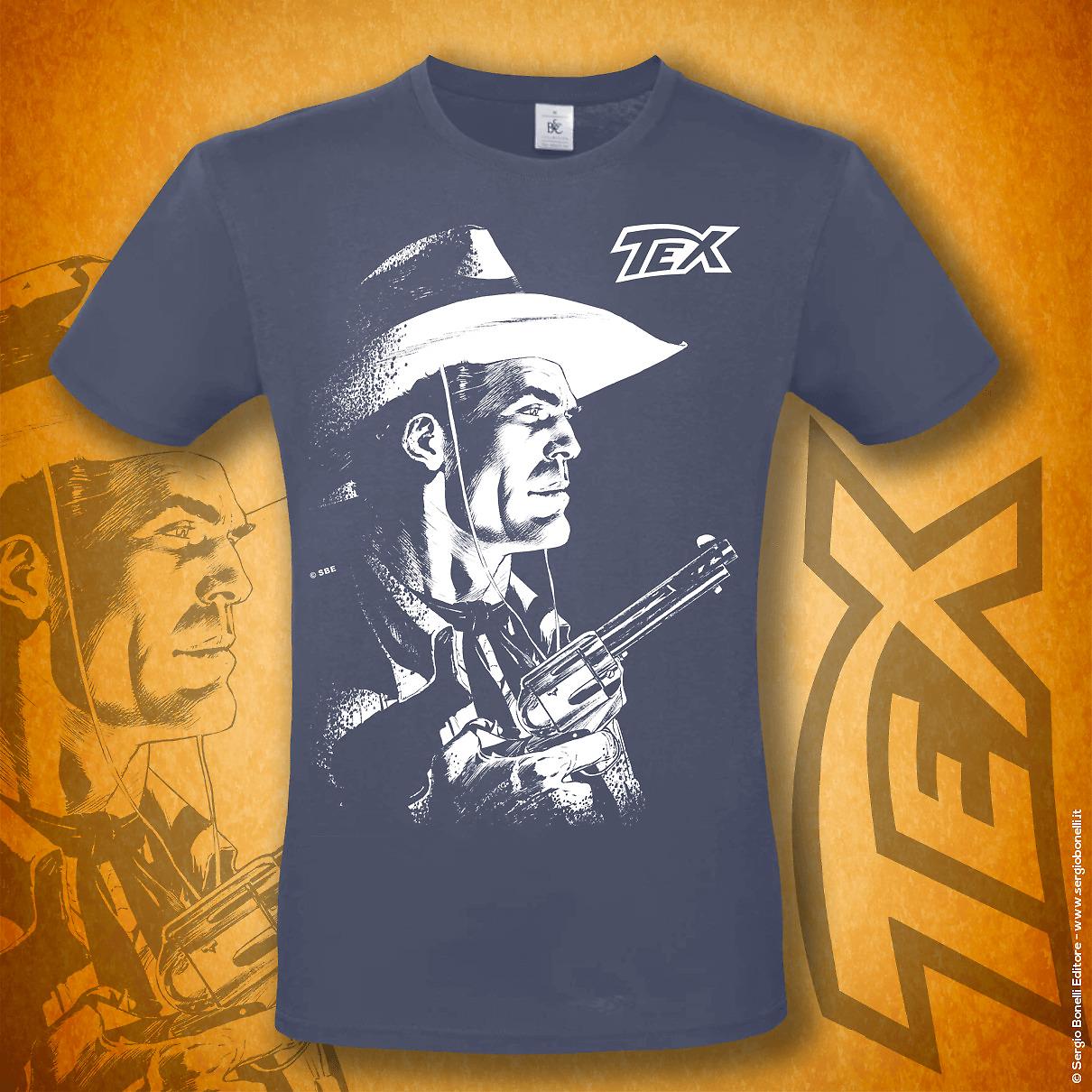 T-shirt Tex profilo - Blu Denim