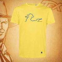 T-shirt Tex outline - Giallo