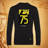 Felpa girocollo Tex 75 - Nero