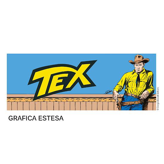 L'illustrazione completa di Galep che decora la tazza di Tex