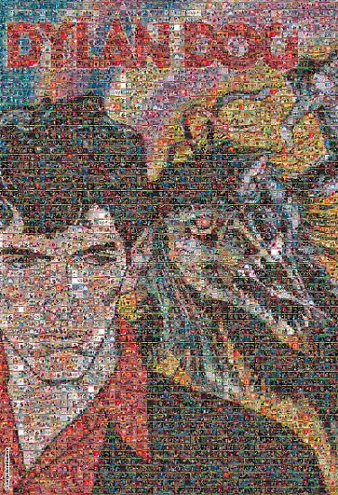 Il "BiPoster" di Dylan Dog, composto dalle copertine della collana.