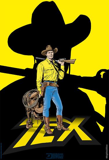Il "BiPoster" di Tex, illustrazione di Claudio Villa.