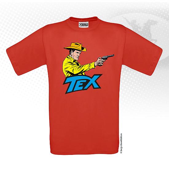 Tshirt Tex con disegno di Galep, colore rosso